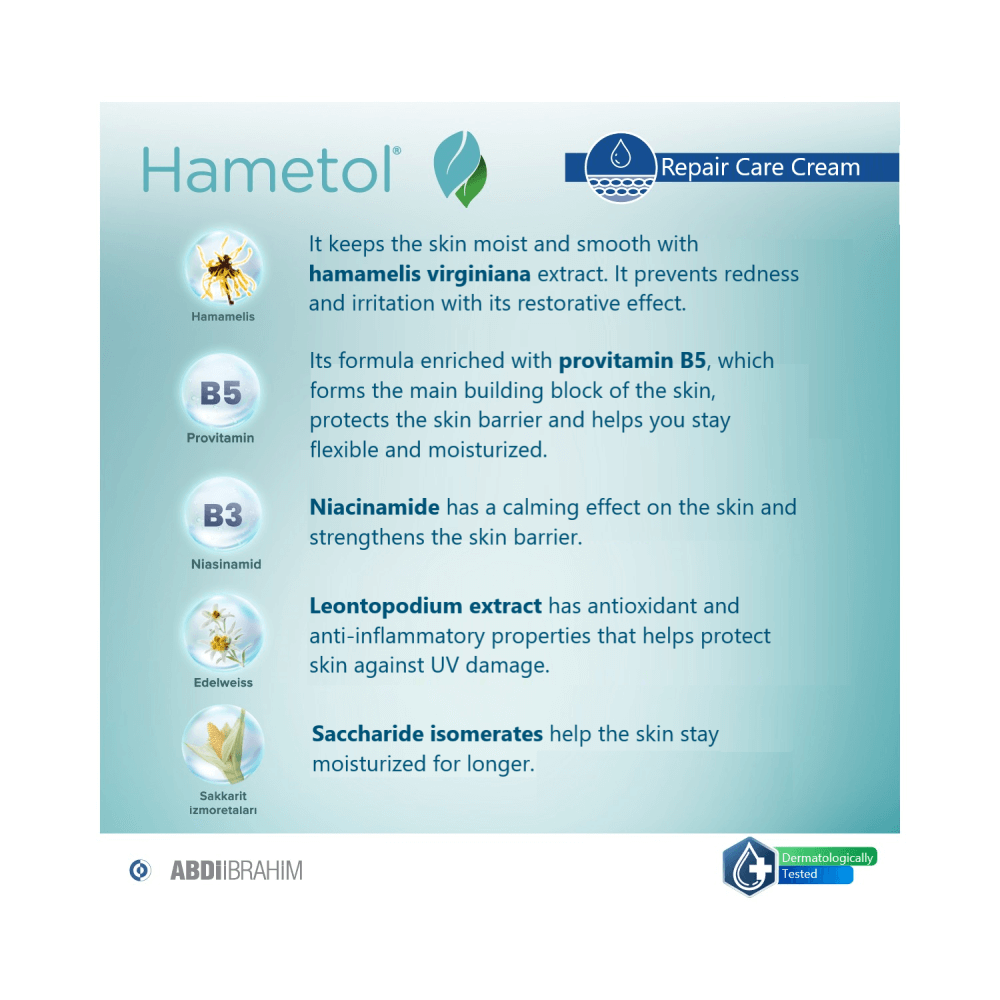 Hametol Skin Care and Repair Cream (30ml)