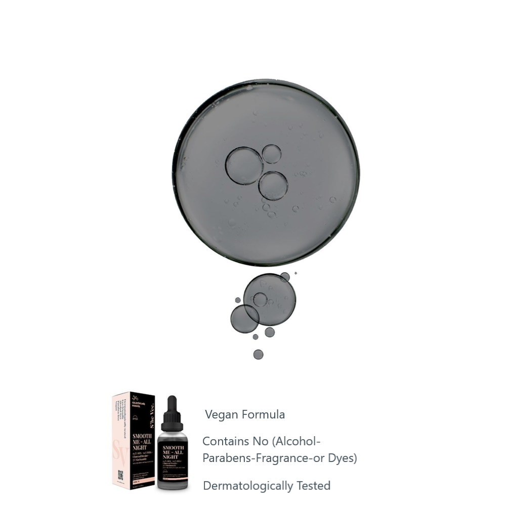 Anti-Blemish Serum with Activated Charcoal, AHA BHA, and 5% Niacinamide