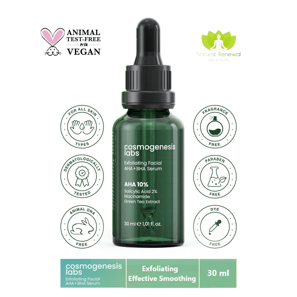 Cosmogenesis Peeling Aha Bha Skin Serum (30ml) Vegan Dead Cell Cleanser