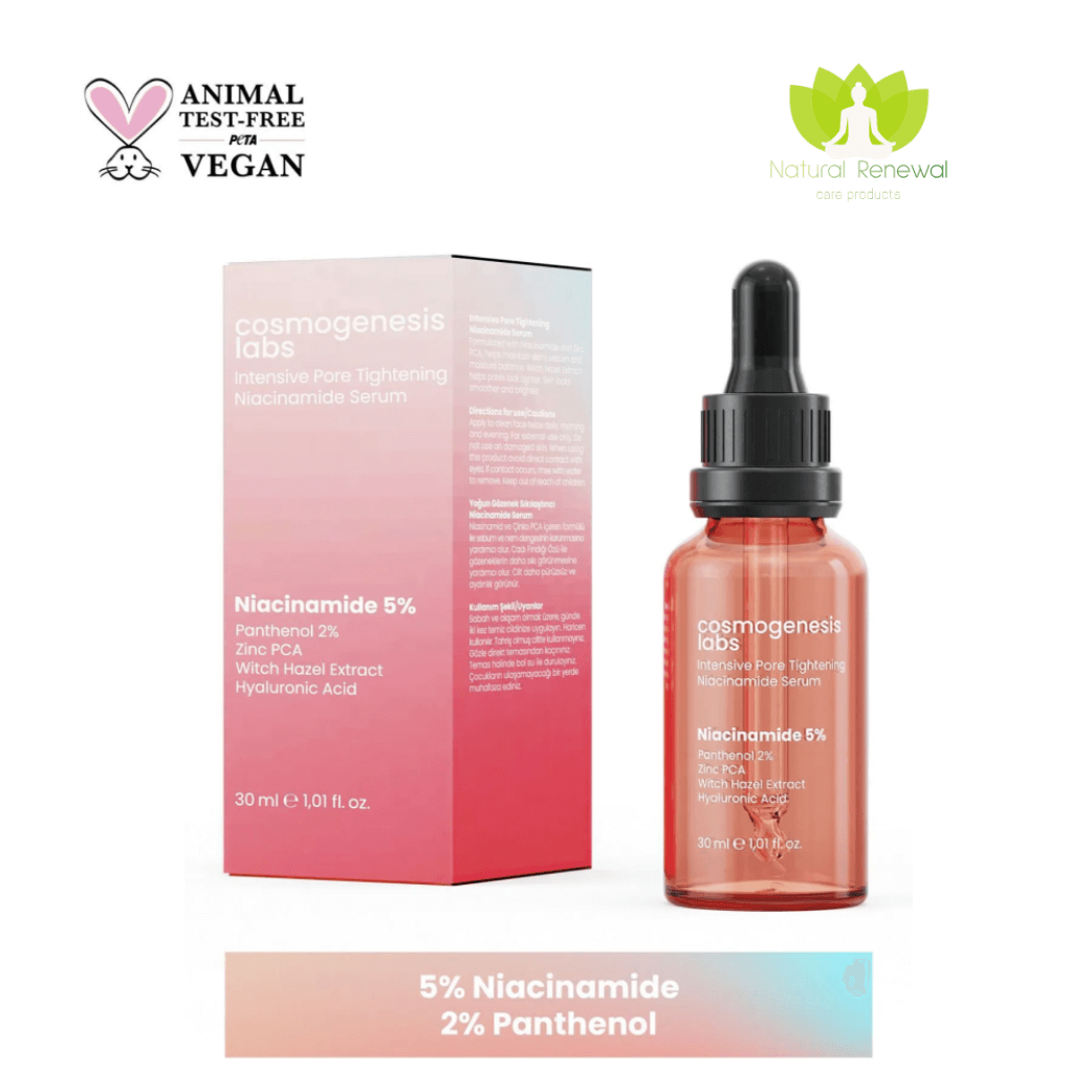 Cosmogenesis Acne Anti-Blackhead Niacinamide Skin Serum (30ml) Vegan Pore Tightening