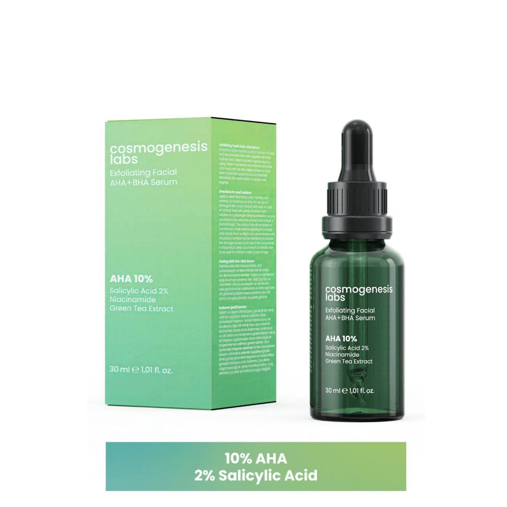 Cosmogenesis Peeling Aha Bha Skin Serum (30ml) Vegan Dead Cell Cleanser