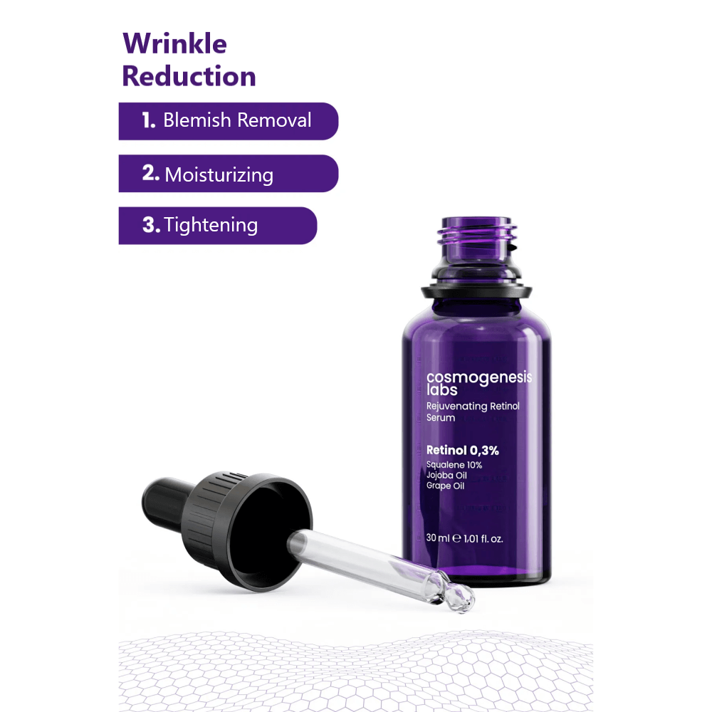 Cosmogenesis Anti-Wrinkle Retinol Skin Serum (30 ml) Vegan Firm & Vibrant Look