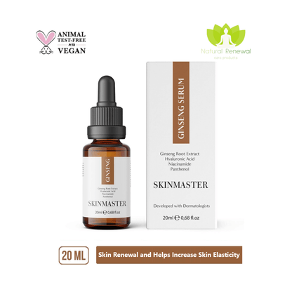 SkinMaster Ginseng Serum Helping Skin Renewal and Refreshing (Ginseng Extract 5% + Niacinamide + HA)