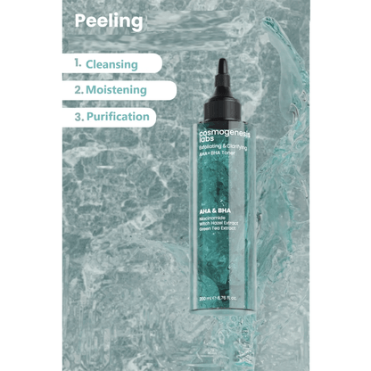 Cosmogenesis Pore Firming Aha + Bha Tonic 200ml Peeling Effective Anti Aging