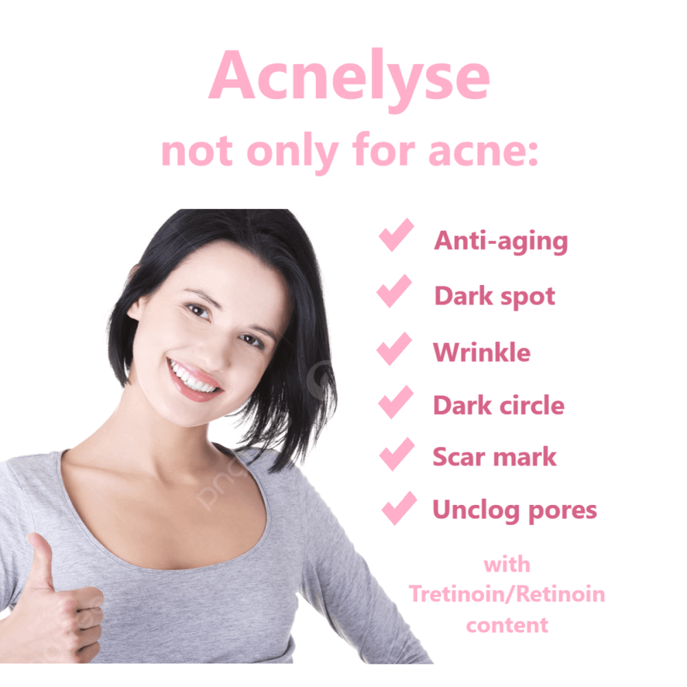 ACNELYSE % 0.1 Skin Cream Acne Treatment Skin Renewal Anti Aging Cream For Daily Use