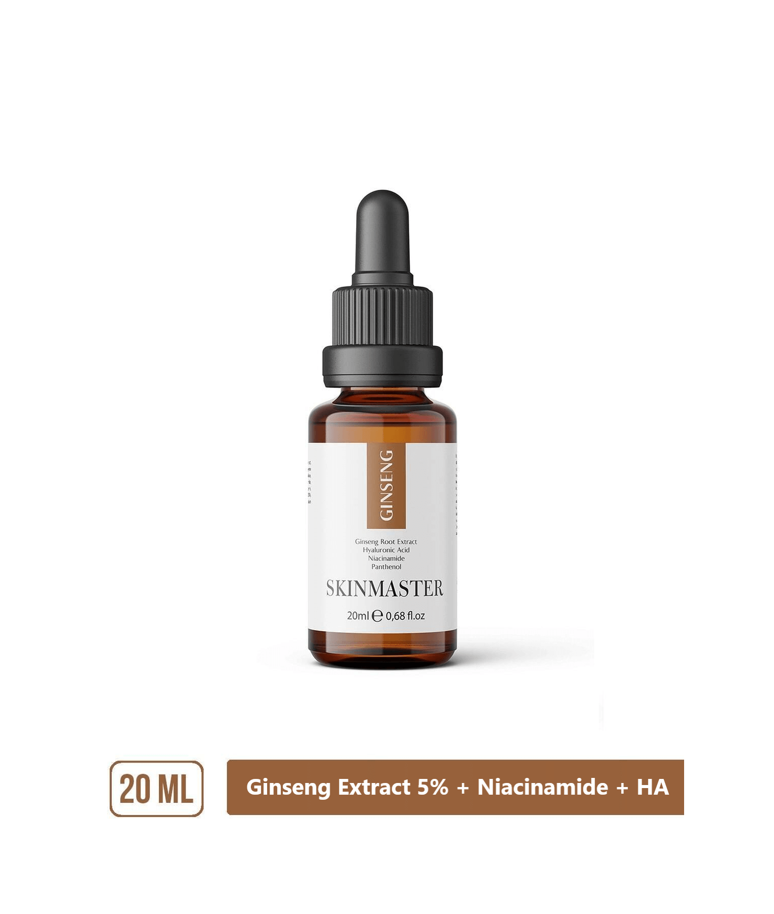 SkinMaster Ginseng Serum Helping Skin Renewal and Refreshing (Ginseng Extract 5% + Niacinamide + HA)